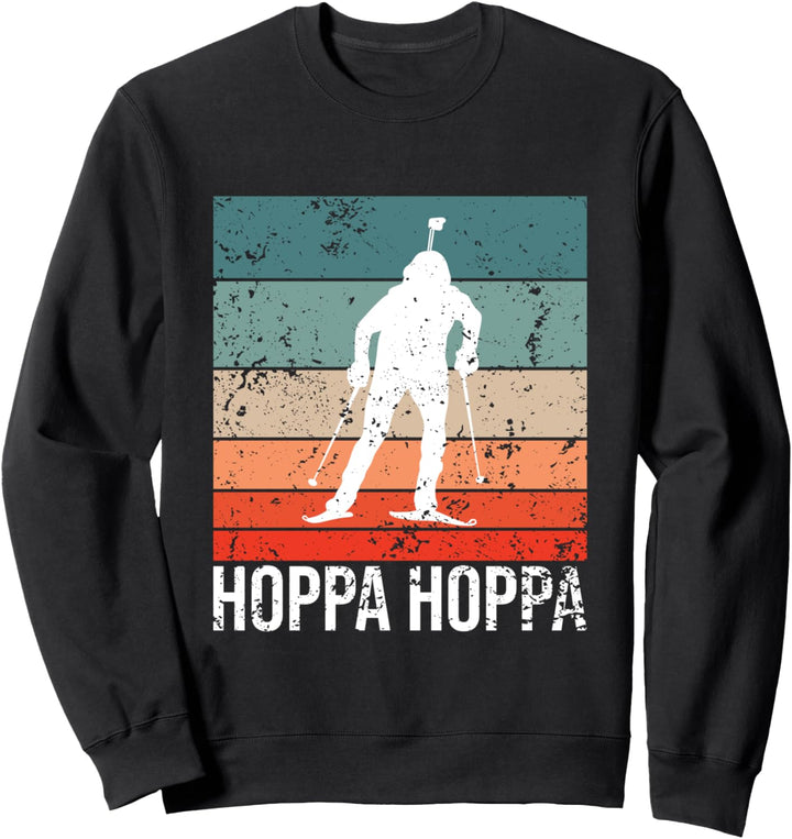 Biathlon Langlauf Ski fahren Design für Biathlon Fans Sweatshirt
