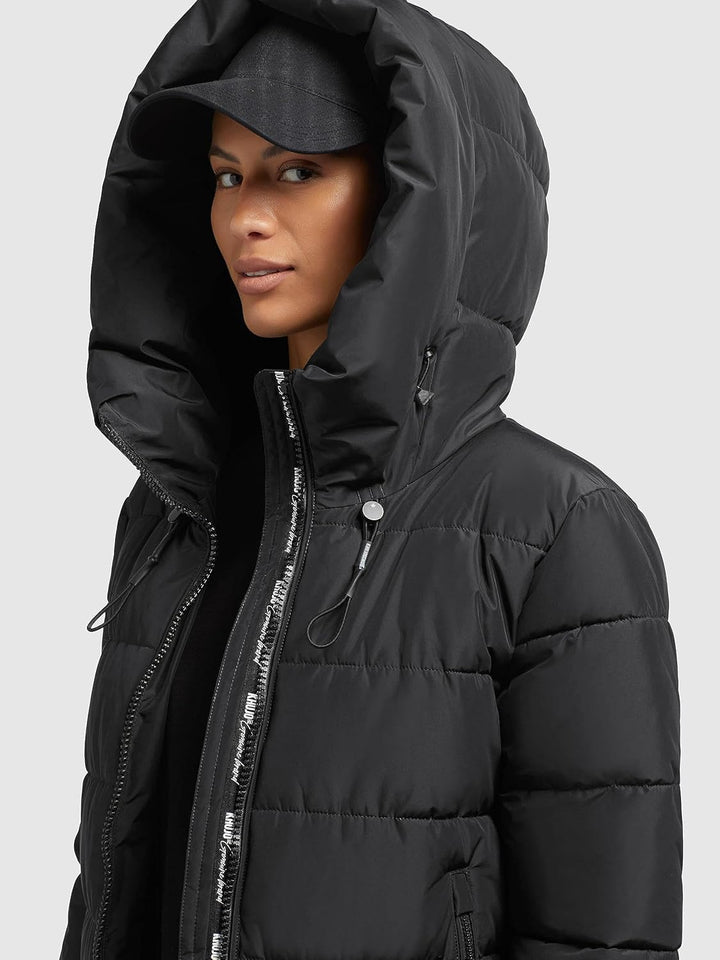 khujo - Damen - Wintermantel - Jilias 3 XS Schwarz, XS Schwarz