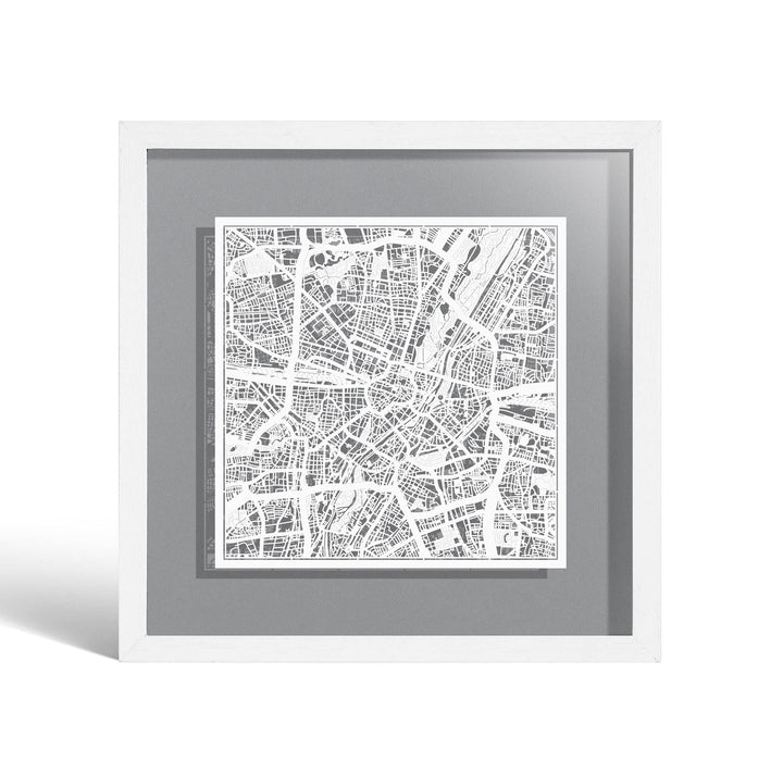 O3 DESIGN STUDIO - Marco de Papel para mapas, 22,8 x 22,8 cm, en Caja de Regalo, Fondo, autocambiant