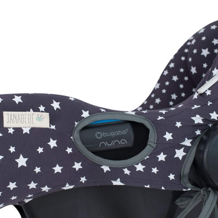 JYOKO KIDS Bezug für Autositz kompatibel mit Bugaboo Nuna by Turtle, aus Baumwolle (Winter Sky), Win