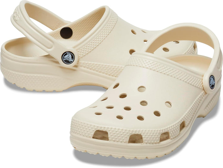 Crocs Unisex Classic Clog 33/34 EU Bone, 33/34 EU Bone