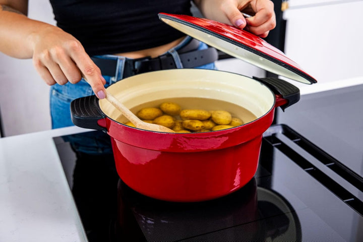 Lauben OvenSafe® Multikocher 6000RS Multifunktionaler Topf mit 6 l Fassungsvermögen, 10 Programme, g