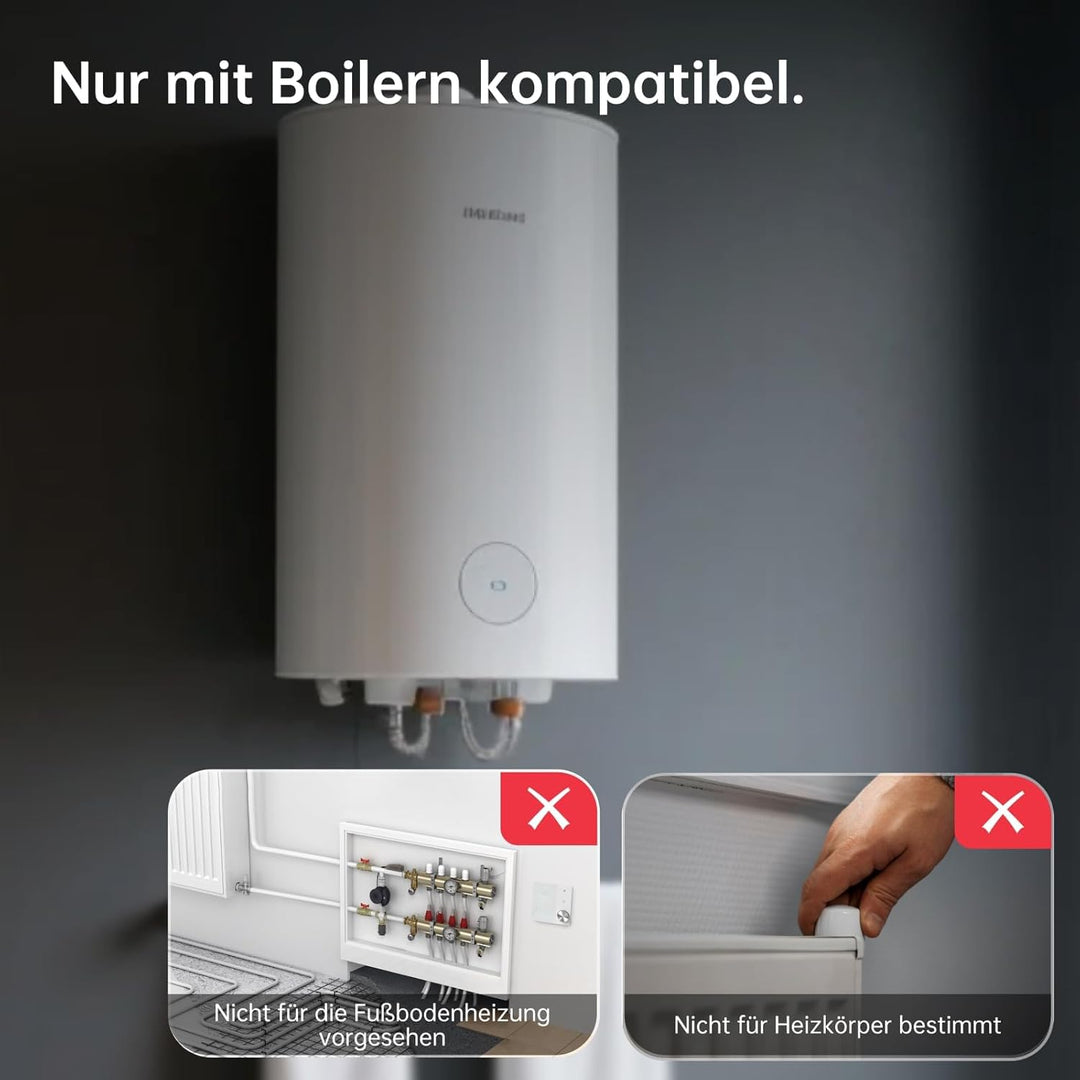 VEXA Programmierbarer Smart Thermostat WiFi/Matter mit Drehknopf zur Boilersteuerung | Steuerung per