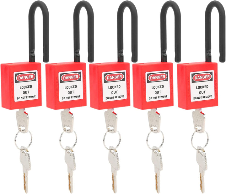 Lockout Lock, 38mm Lock Out Tag Out Vorhängeschlösser Set für Lock Out Tag Out Stationen, Sicherheit