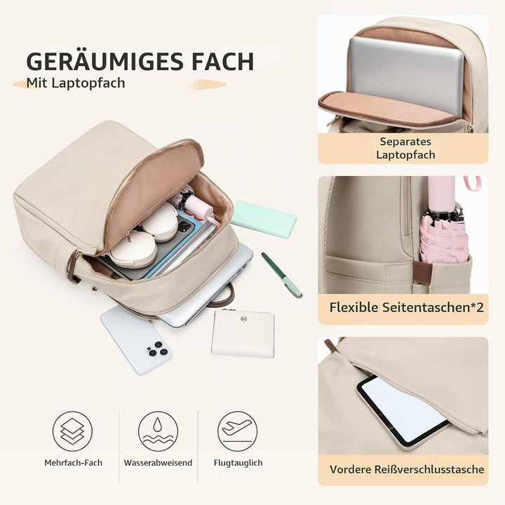 GOLF SUPAGS Frauen Rucksack Casual Daypack für Arbeit Reisen Hochschulen Rucksack Geldbörse Fits 14