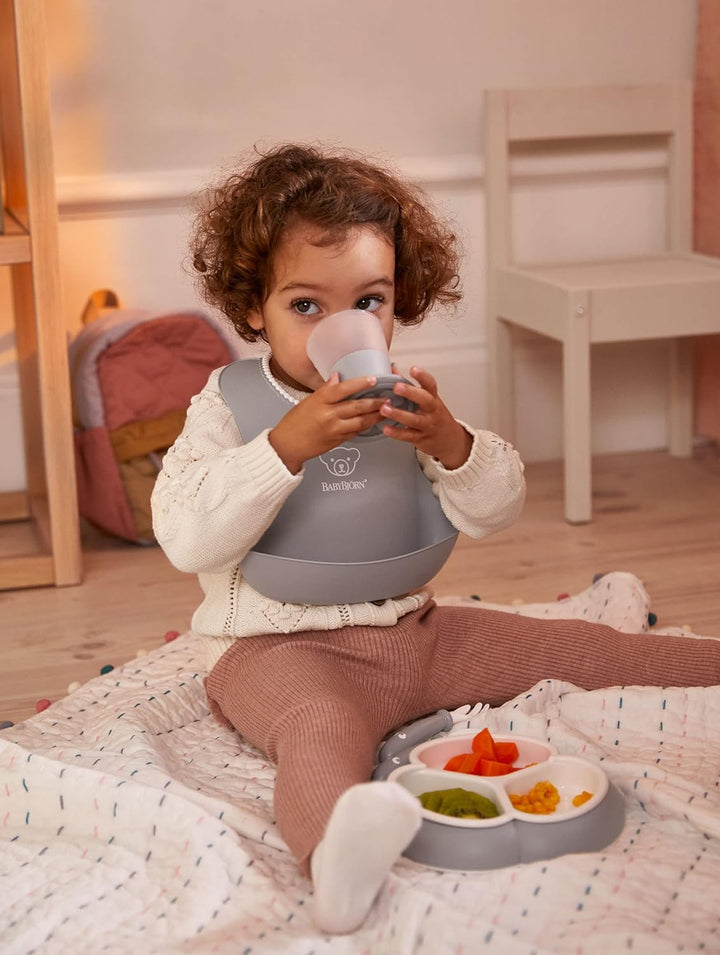 BabyBjörn Kindergeschirr, 8-teilig, Grau, Grau