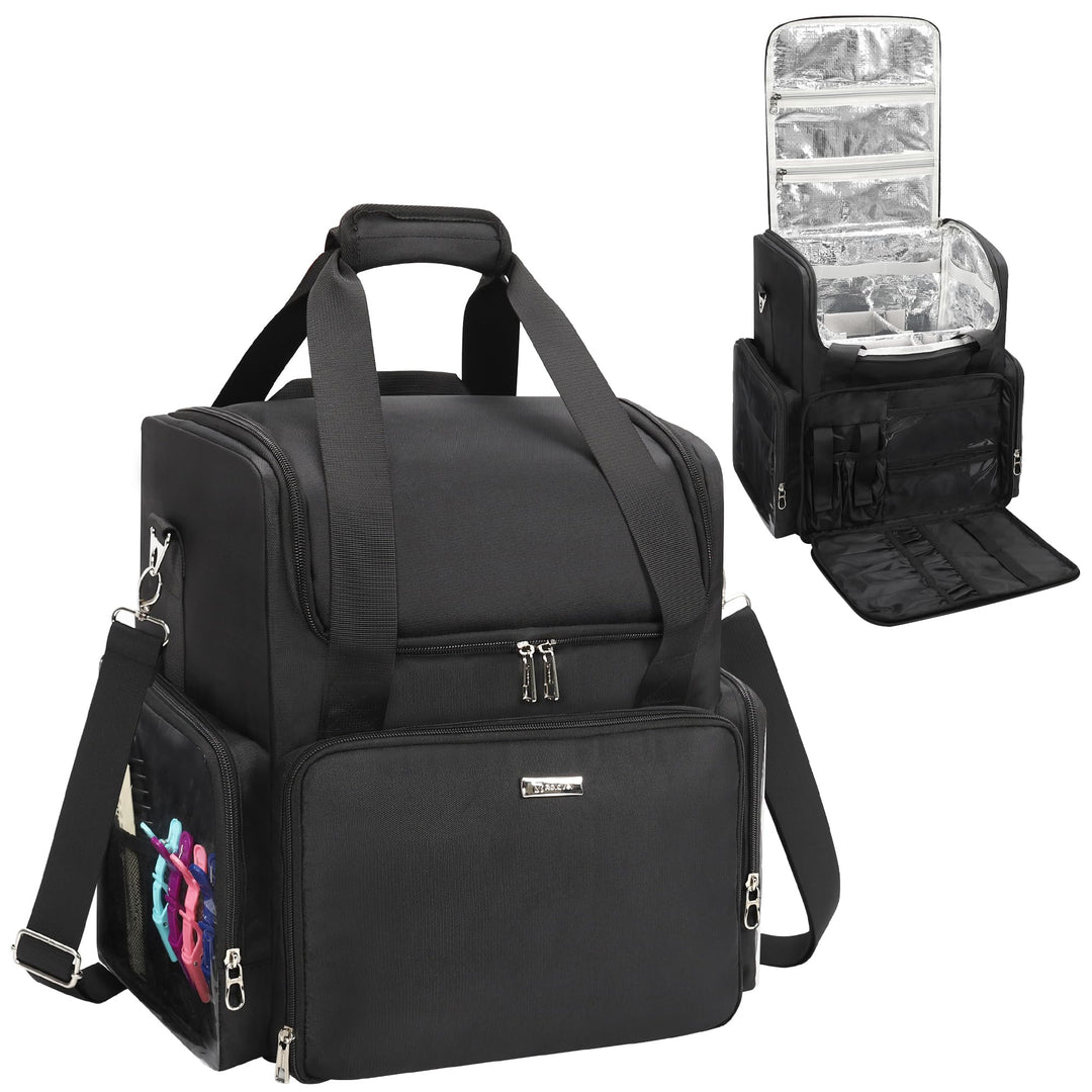 Relavel Friseur-Reisetasche Profi Friseurkoffer Friseurwerkzeugtasche Aufbewahrungsorganizer für Fri