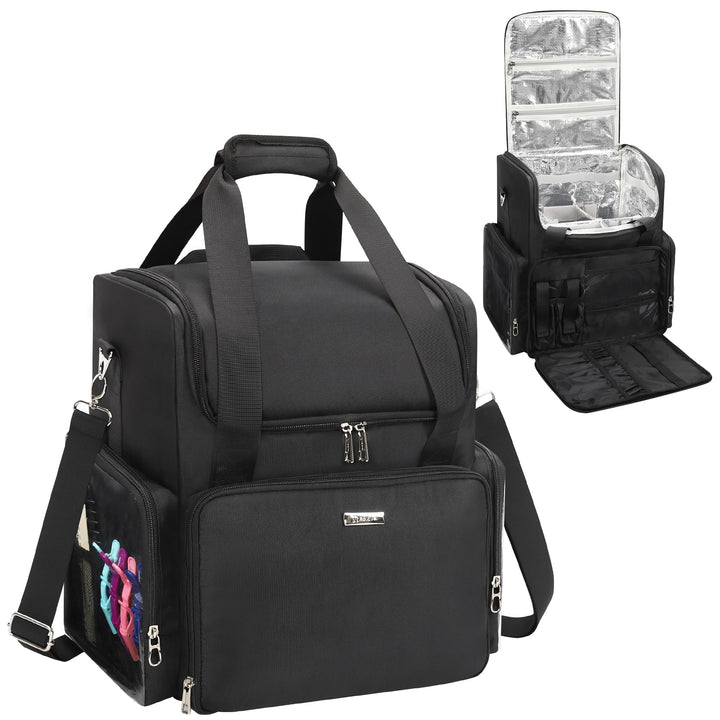 Relavel Friseur-Reisetasche Profi Friseurkoffer Friseurwerkzeugtasche Aufbewahrungsorganizer für Fri