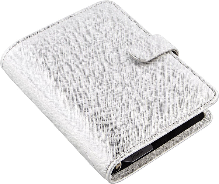 Filofax Pocket Saffiano Metallic Silber Organizer, silber