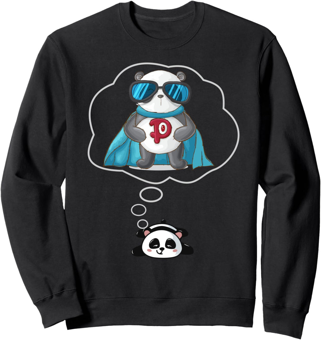 DREAMY PANDA ENVISION SELBST ALS SUPERHERO 2, FUNNY Sweatshirt