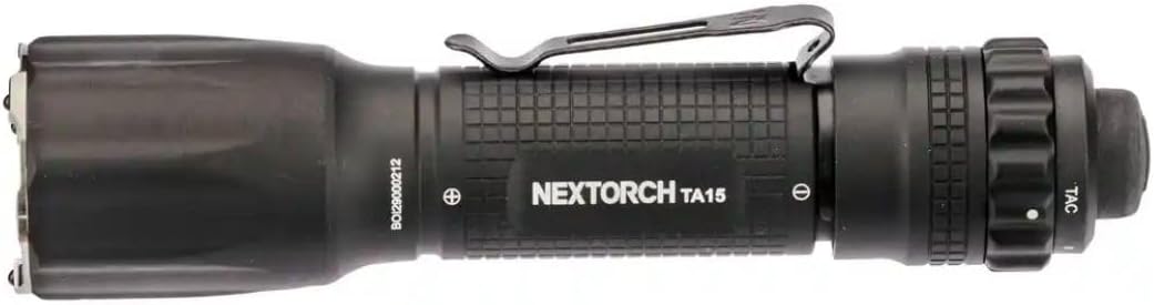 NEXTORCH TA15 TA15 Taktische Backup LED Taschenlampe, EDC, Prepper, 600 Lumen, Kopf mit Nano- Kerami