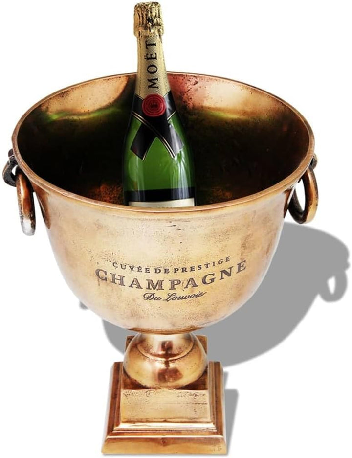 vidaXL Champagner-Kühler Pokal Kupfer Braun