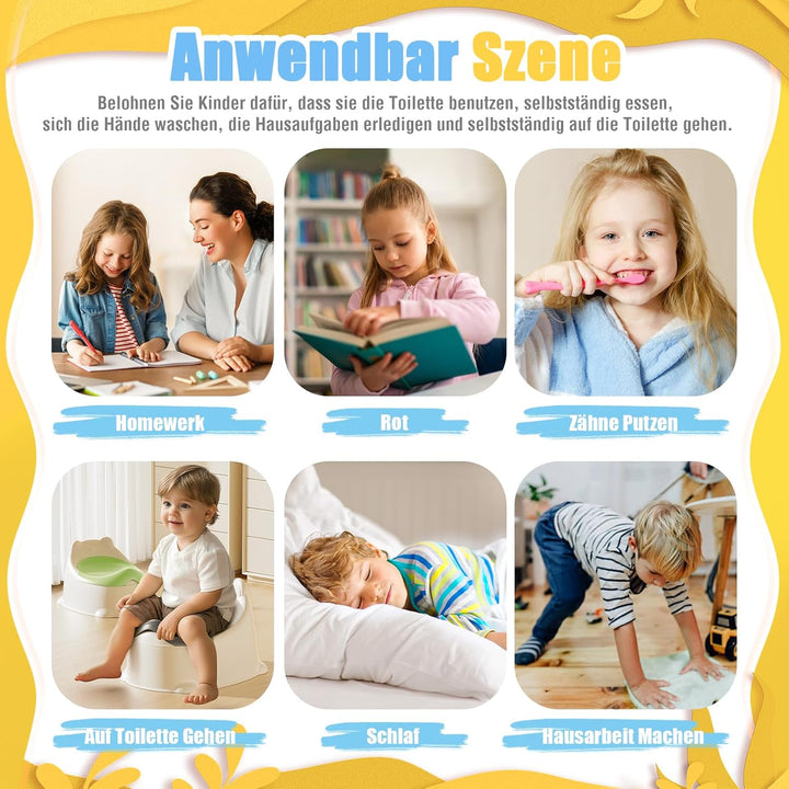CMBPNNGS Magnetisch Belohnungsglas fur Kinder, Belohnungssystem mit 100 Sternen, Reward Jar Klassenz