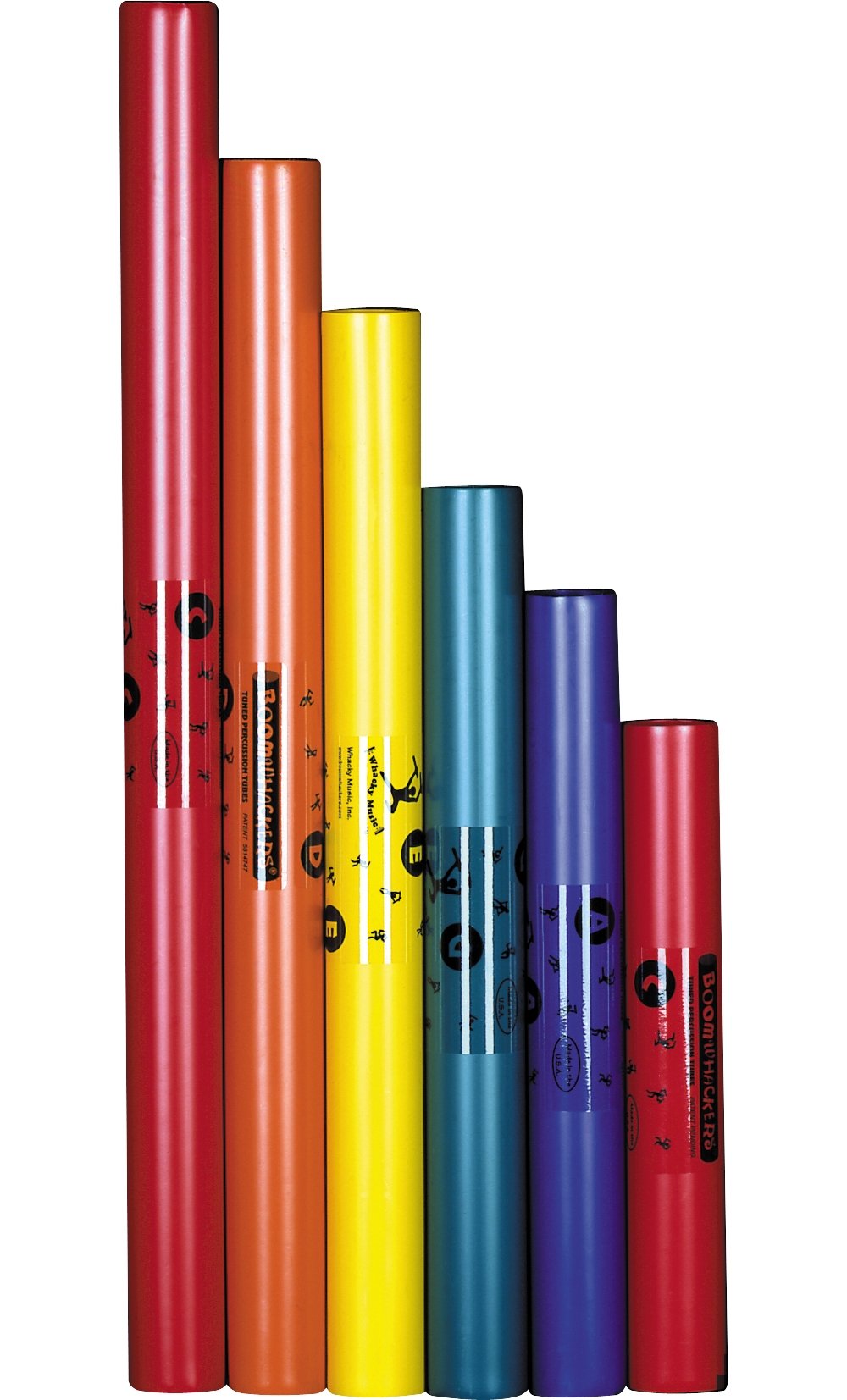 Boomwhacker C-Dur (pentatonische Tonleiter, gestimmte Perkussions-Kunststoffröhren)