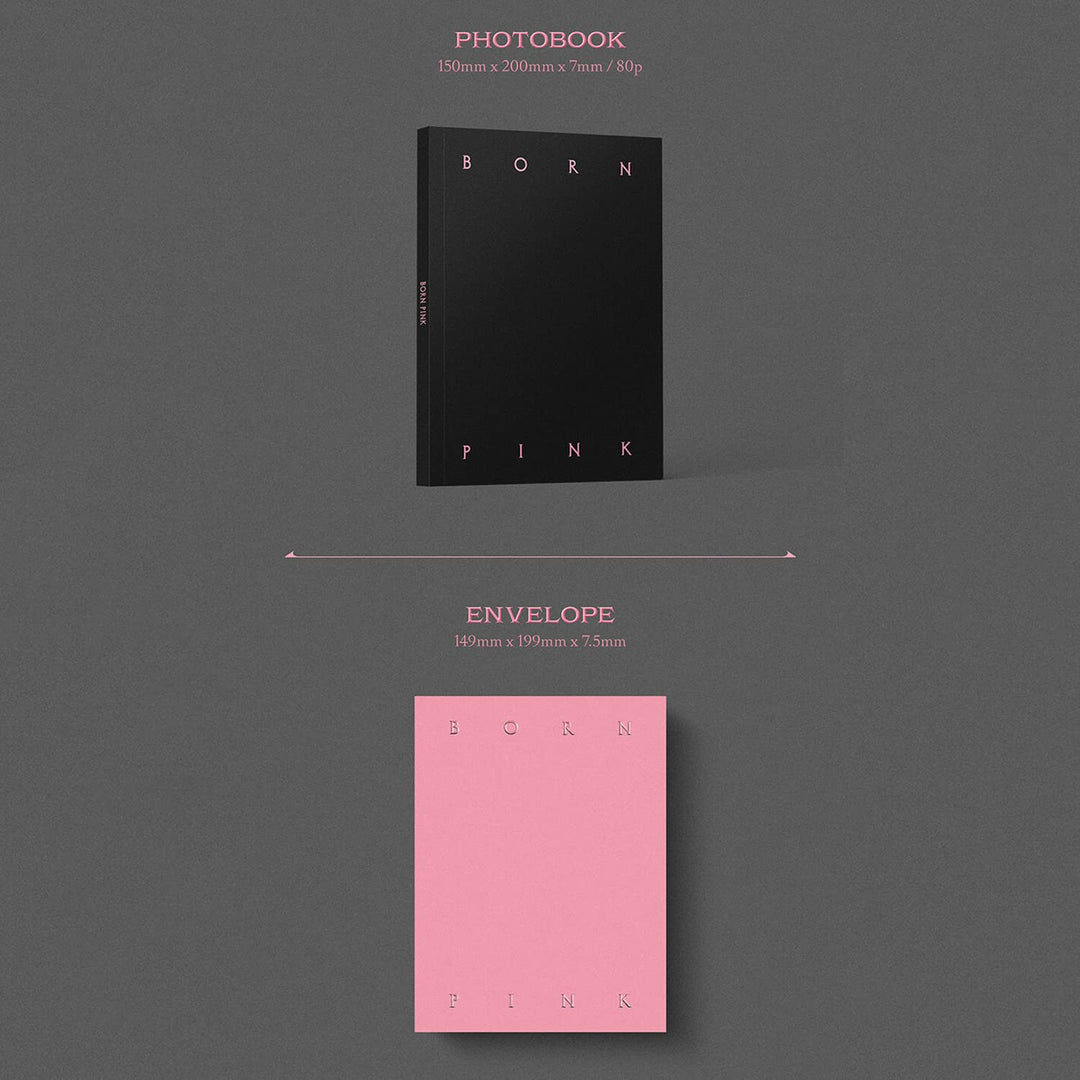 BLACKPINK - [BORN PINK] (PINK Ver.) CD + Photobook + Envelope + Lyrics Paper + Large Photocard + Pos