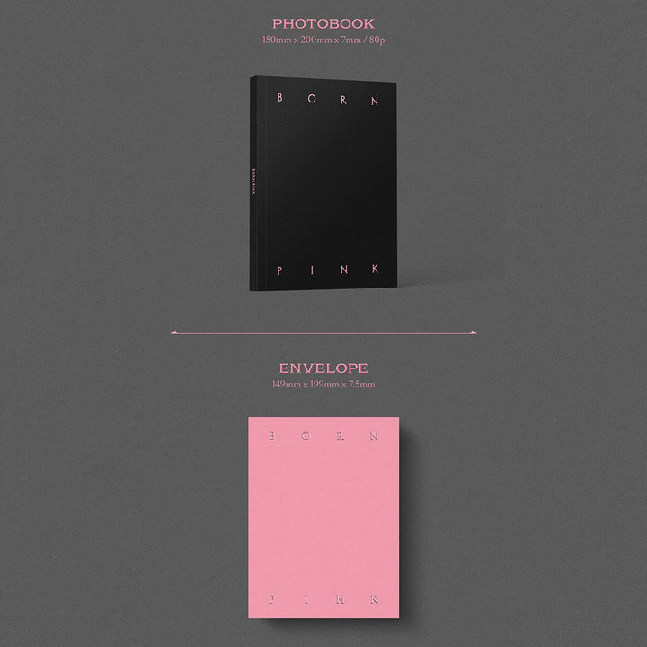 BLACKPINK - [BORN PINK] (PINK Ver.) CD + Photobook + Envelope + Lyrics Paper + Large Photocard + Pos