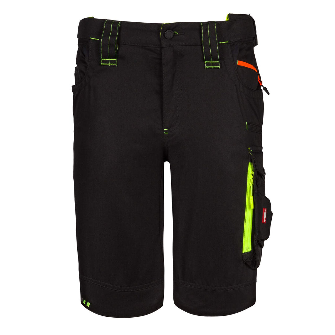 Engelbert Strauss 65513 SHORTS e.s.motion 2020 - sportlich Arbeitshose, schwarz/gelb, Grösse 48 48 S