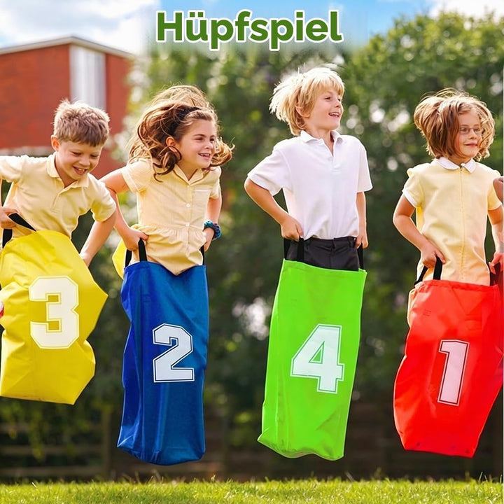 Outdoor Spiele Gartenspiele für Kinder Erwachsene, Kindergeburtstag Partyspiele - Sackhüpfen Säcke,
