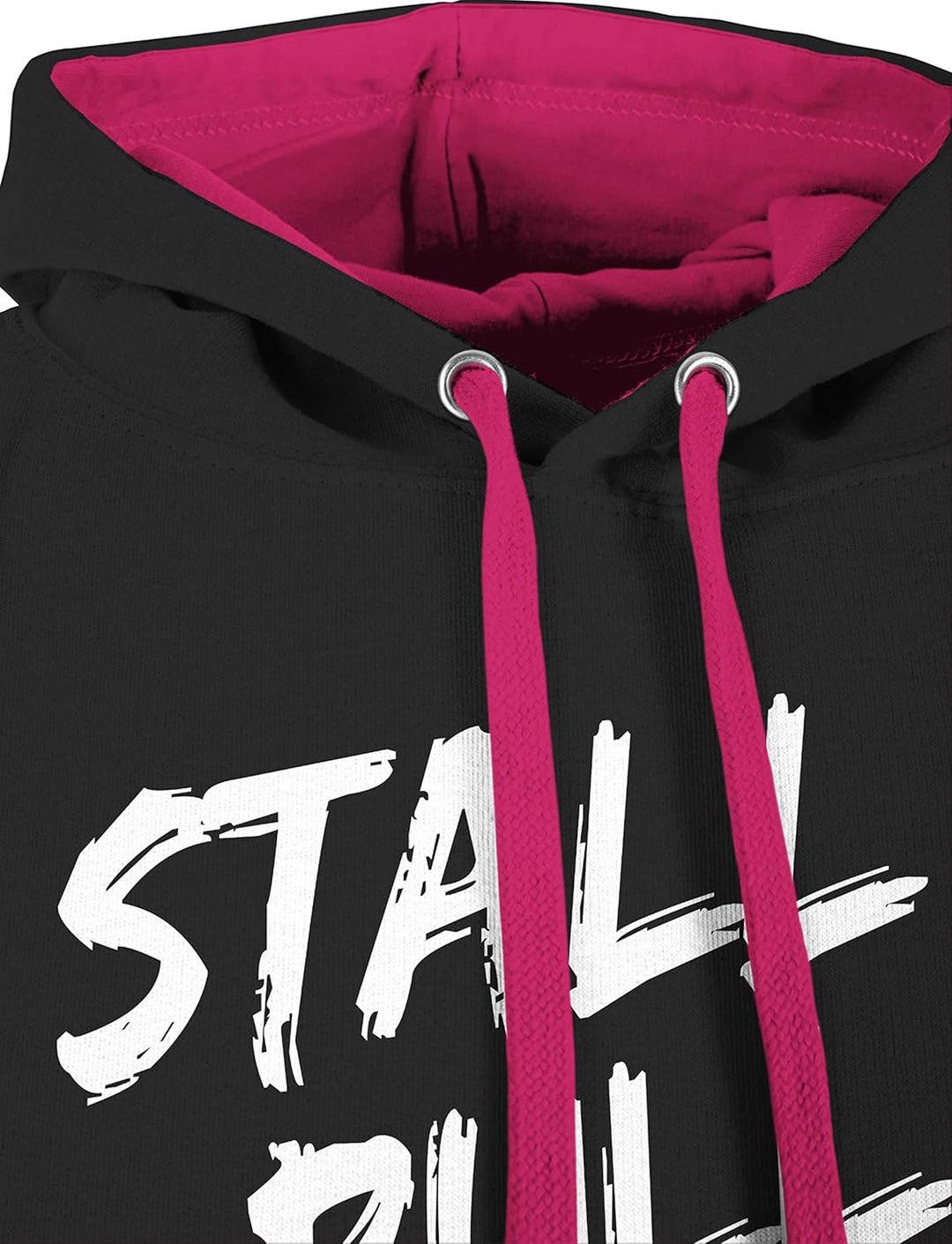 Shirtracer - Pullover Herren Frauen Hoodie Kontrast zweifarbig - Pferde - Damen - Stallpulli Distres