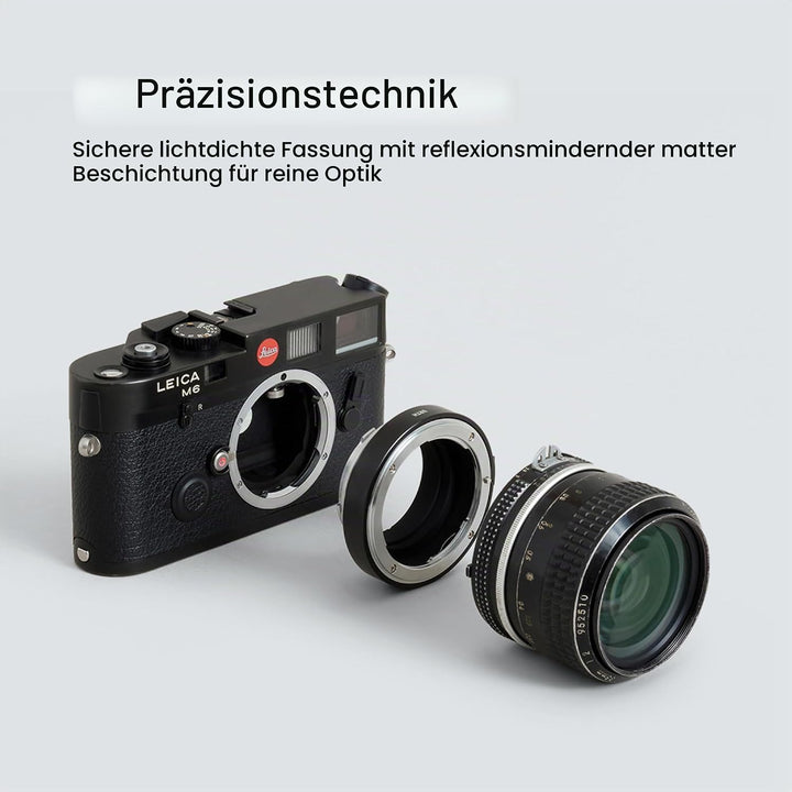 Urth Objektivadapter: Kompatibel mit Nikon F Objektiv und Leica M Kameragehäuse, Nikon F
