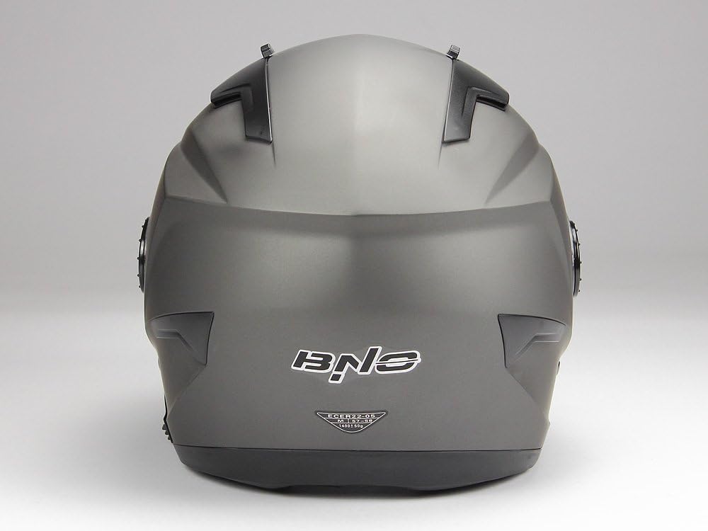 BNO Jethelm mit Langvisier Jet300 Motorradhelm Roller Helm Schutzhelm Matt Anthrazit (S-XXL) (S)