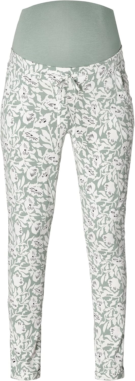 Noppies Damen Pants Kingston The Belly All Over Print Hose S Lily Pad, S Lily Pad