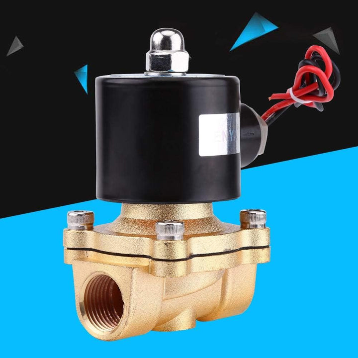 DC 12V Magnetventil für Wasser, Luft, Kraftstoff, Gas, 1/2 "normal geschlossenes Elektromagnetventil