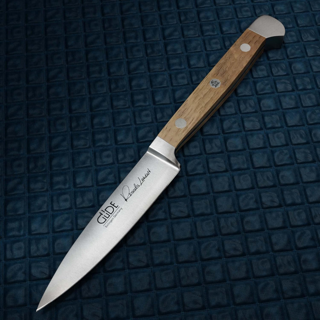 GÜDE Solingen - Spickmesser geschmiedet, 8 cm, Fasseichenholz, ALPHA FASSEICHE, Office Messer, Doppe