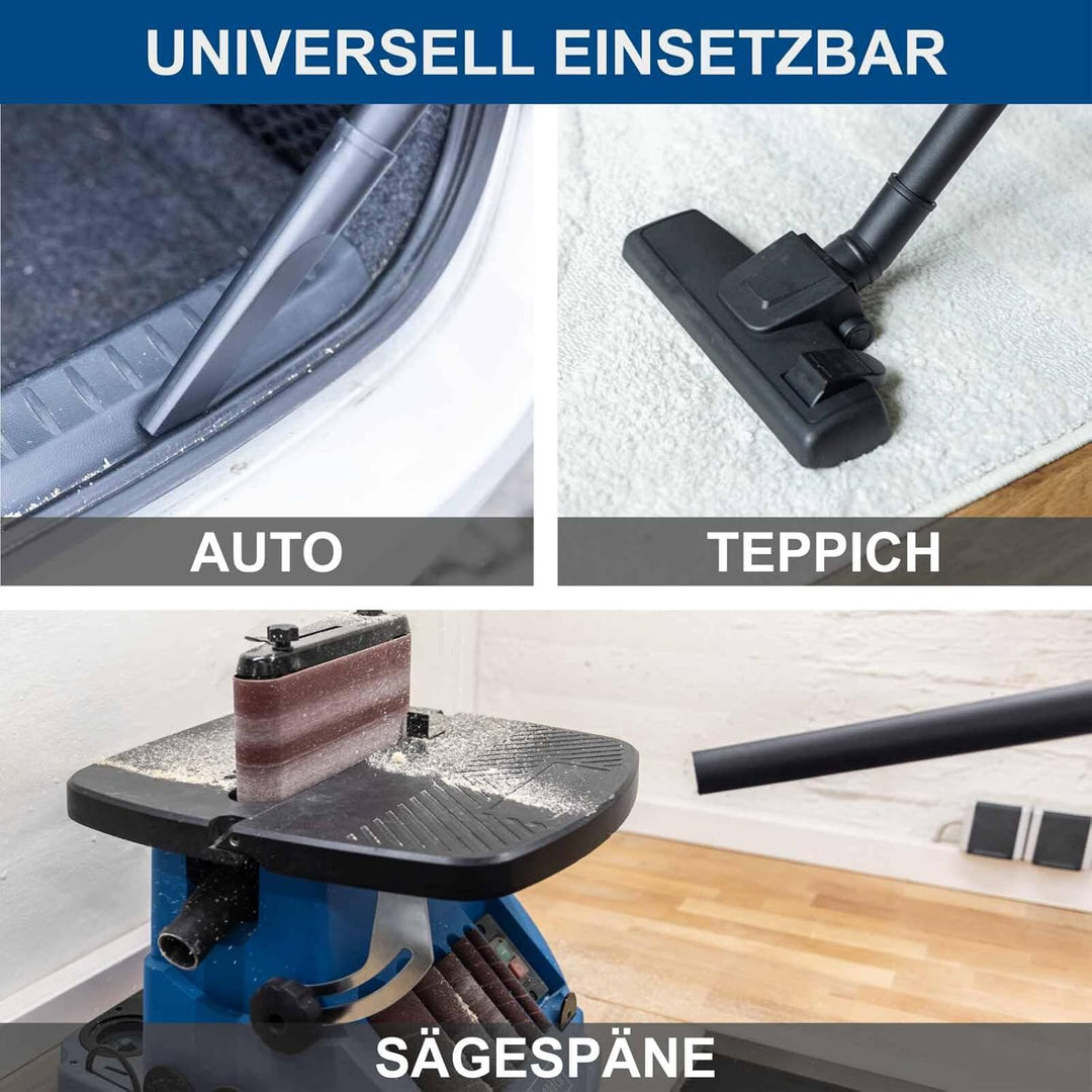 Scheppach Akku Nass-Trockensauger C-NTS15-X | Saugleistung 10kPa | Behältervolumen 12L | Schlauch 1,