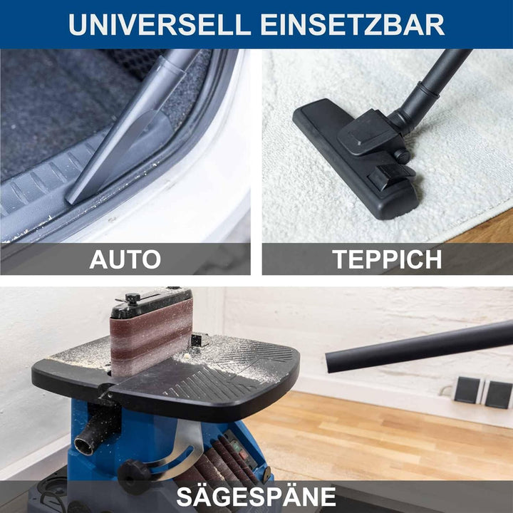 Scheppach Akku Nass-Trockensauger C-NTS15-X | Saugleistung 10kPa | Behältervolumen 12L | Schlauch 1,