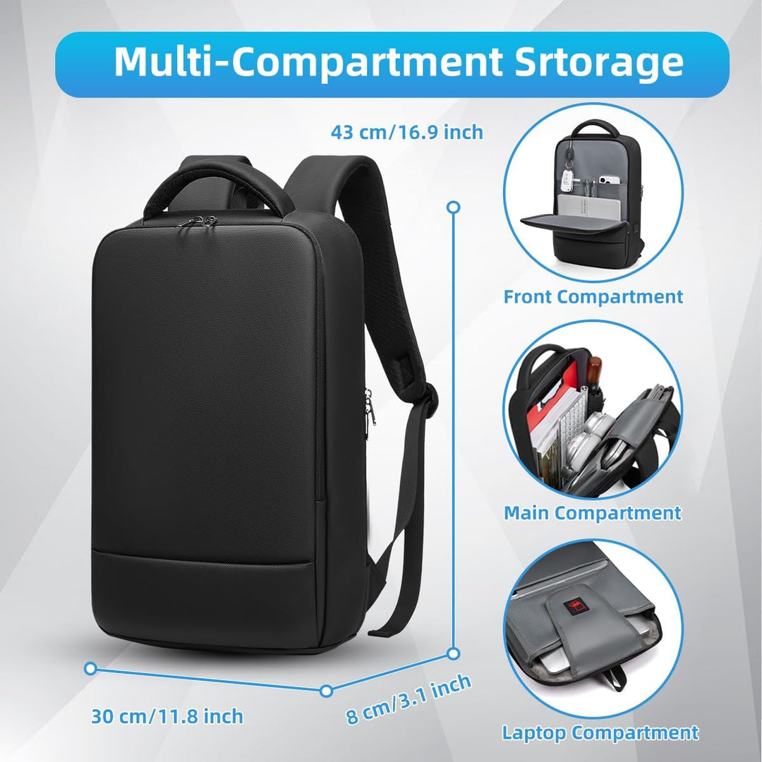 Business Rucksack Herren mit Laptopfach 15.6 Zoll Laptop Rucksack Wasserdicht Rucksack Herren Arbeit