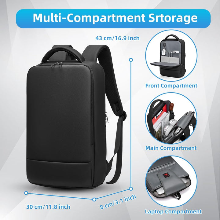 Business Rucksack Herren mit Laptopfach 15.6 Zoll Laptop Rucksack Wasserdicht Rucksack Herren Arbeit