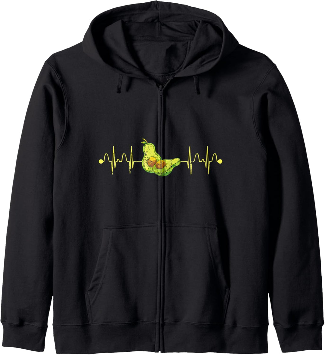 Veganer Vegetarier Ketogen Lifestyle Herzschlag Avocado Kapuzenjacke