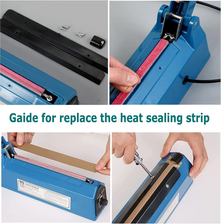 Impulse Heat Sealer 20.3 cm Impulse Bag Sealer Poly Bag Sealing Machine Heat Sealing Machine with Re
