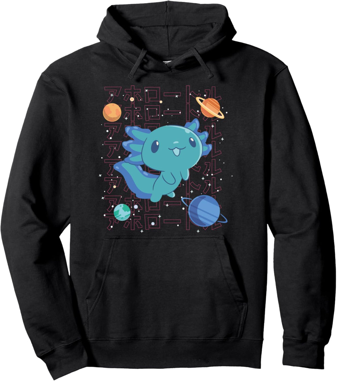 Kawaii Weltraum Axolotl Pullover Hoodie