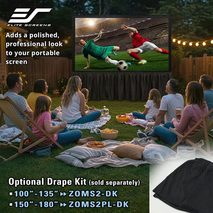 Elite Screens OMS100H2-DUAL Mobile Garten Leinwand Yard Master 2 Dual 222 Outdoor Projection Screen