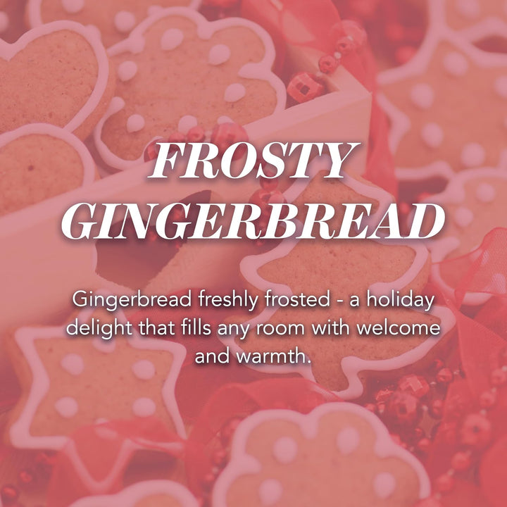 Yankee Candle Duftkerze im Glas (gross) | Frosty Gingerbread | Brenndauer bis zu 150 Stunden, Frosty