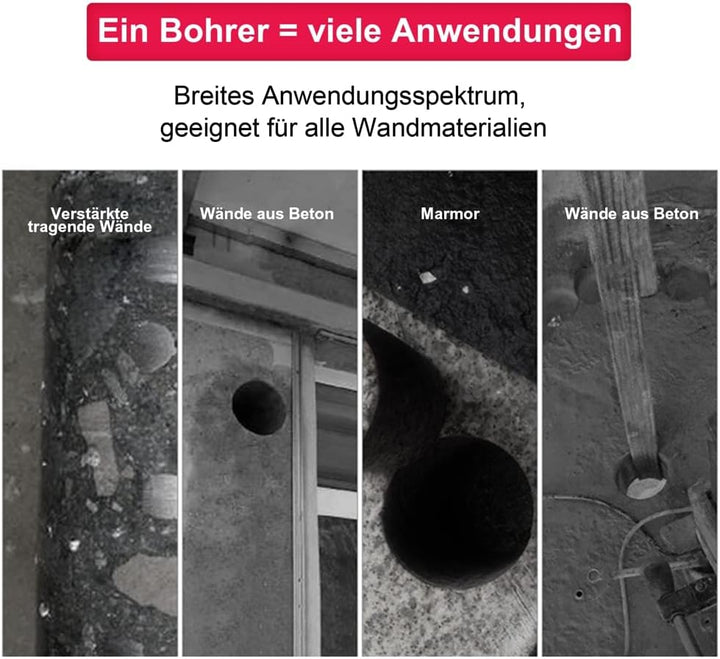 Melko Diamantbohrkrone Kernbohrkrone Kernbohrer- Ø 26 mm Bohrkrone - Nutzlänge 400 mm - Lochbohrer f