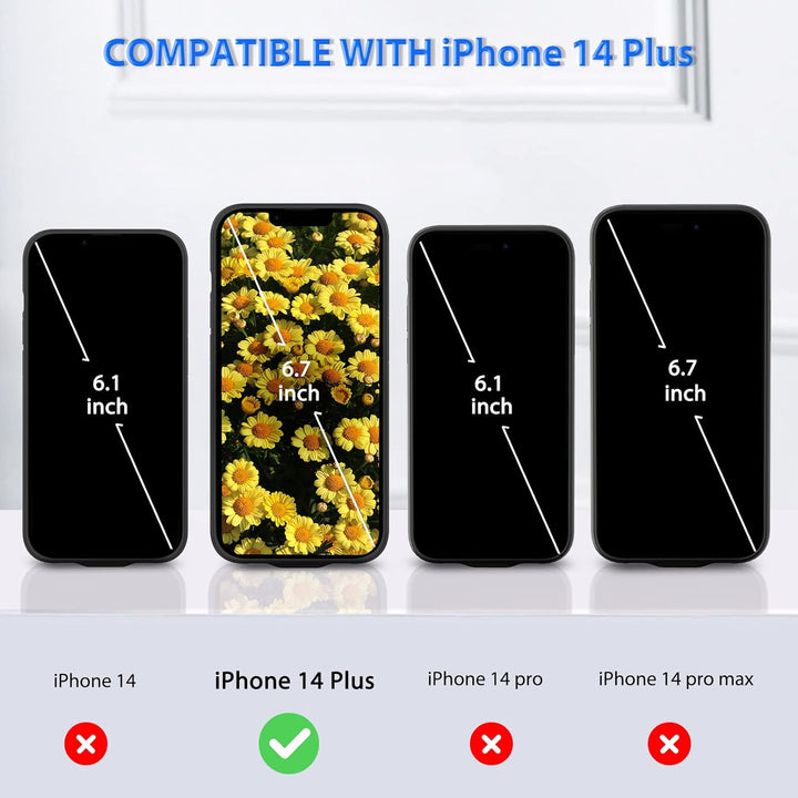 HUOBAO Batteriehülle für iPhone 14 Plus, [7000mAh] Ladekoffer für iPhone, Schützende tragbare Ladeta