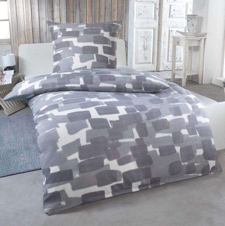 DreamHome Warme Winter Microfaser Thermo Fleece Bettwäsche 135x200 155x220 200x200 Moderne, Grösse:2
