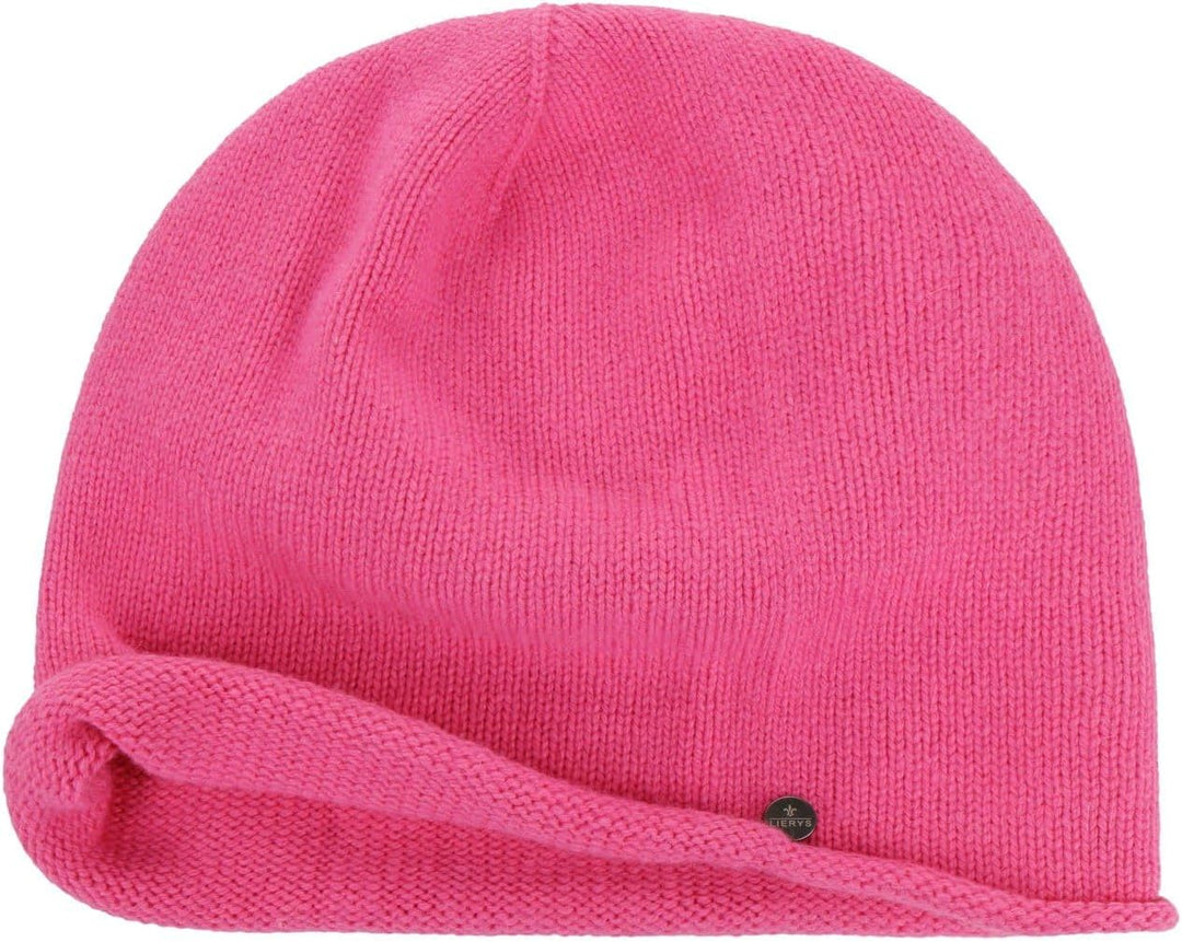 LIERYS Merino Kaschmir Beanie Damen/Herren (Länge: 26 cm) - Oversize-Mütze mit Merinowolle und Kasch