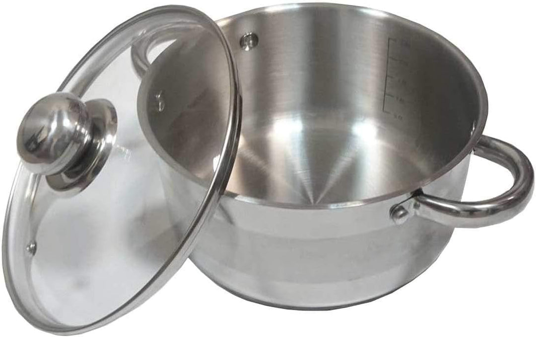 Kochtopf mit Deckel Kinghoff aus Edelstahl (1,5L), 1,5L