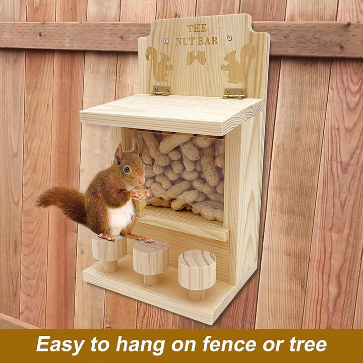 Eichhörnchen Picknick Tisch Futterspender | Nussstange Eichhörnchen Futterspender Eichhörnchen Futte