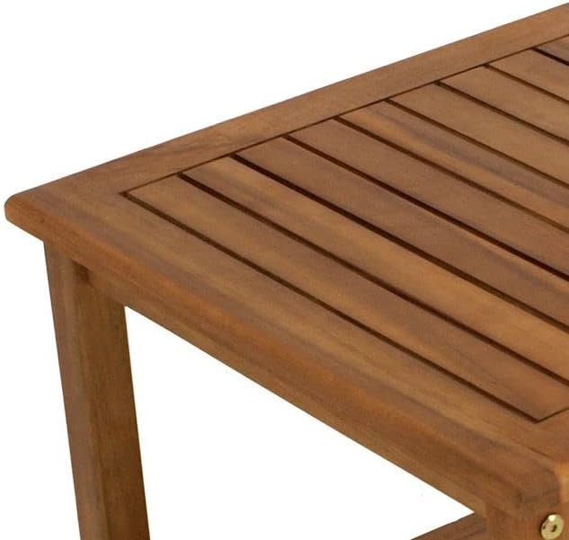DEGAMO Beistelltisch Gartentisch St. Vincent aus Akazienholz, braun geölt, 50x50cm, FSC®-Zertifizier
