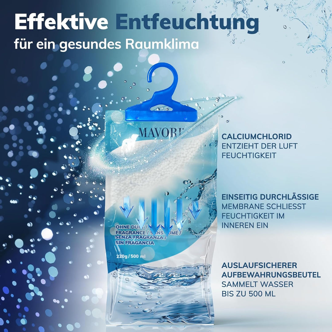 20er Set XL Luftentfeuchter zum Aufhängen I Luftentfeuchter Beutel I Entfeuchter Schrank und Feuchti