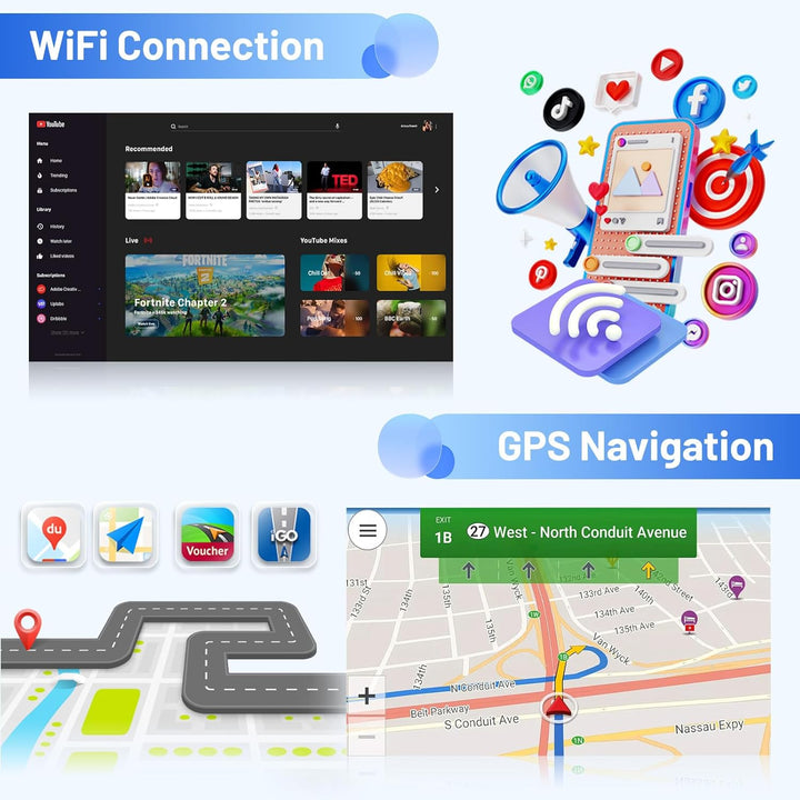 Inefala Android 15 Autoradio für Audi A4 S4 RS4 8E B6 B7 2000-2009 4+64G mit Wireless CarPlay Androi
