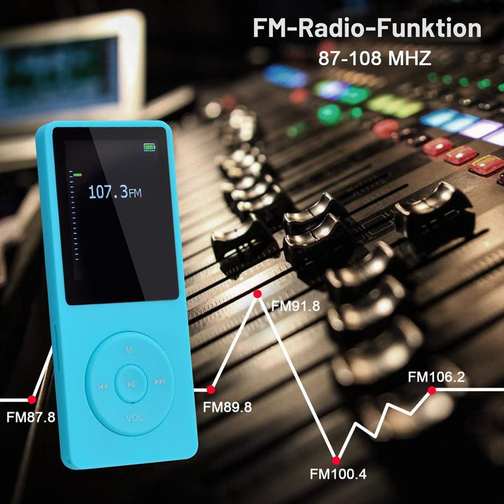 8GB Tragbare MP3 Musik Player, Support bis zu 64GB SD Speicherkarte, Lossless Sound HiFi MP3 Player,