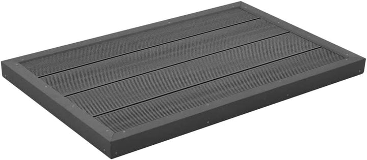 Tidyard Multifunktionale rutschfeste WPC-Platte Bodenelement für Solardusche Poolleiter WPC 101 x 63