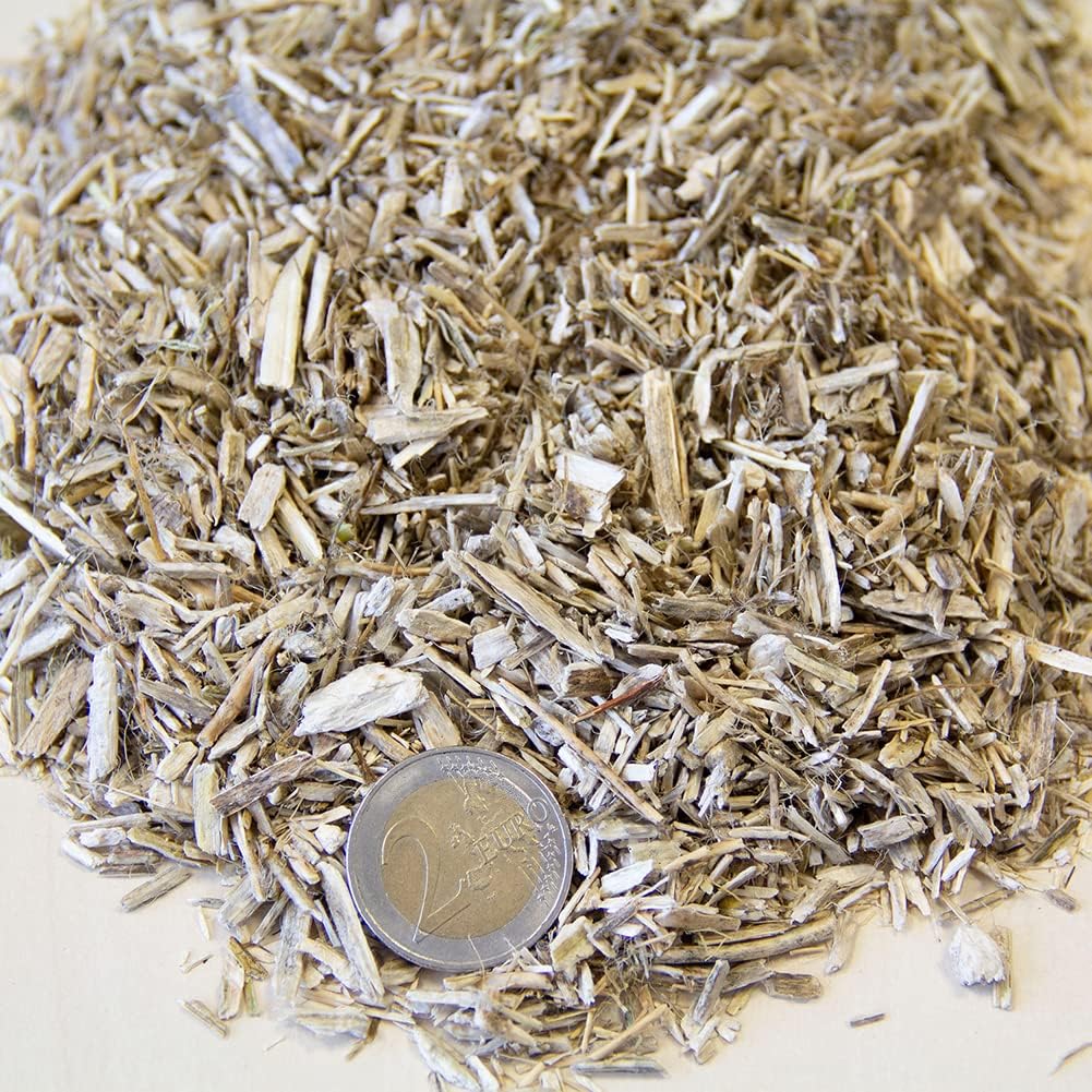 Strohmehl entstaubt 20 kg Länge: 1-2 cm geeignet für Allergiker Kleintier- und Pferde- Einstreu
