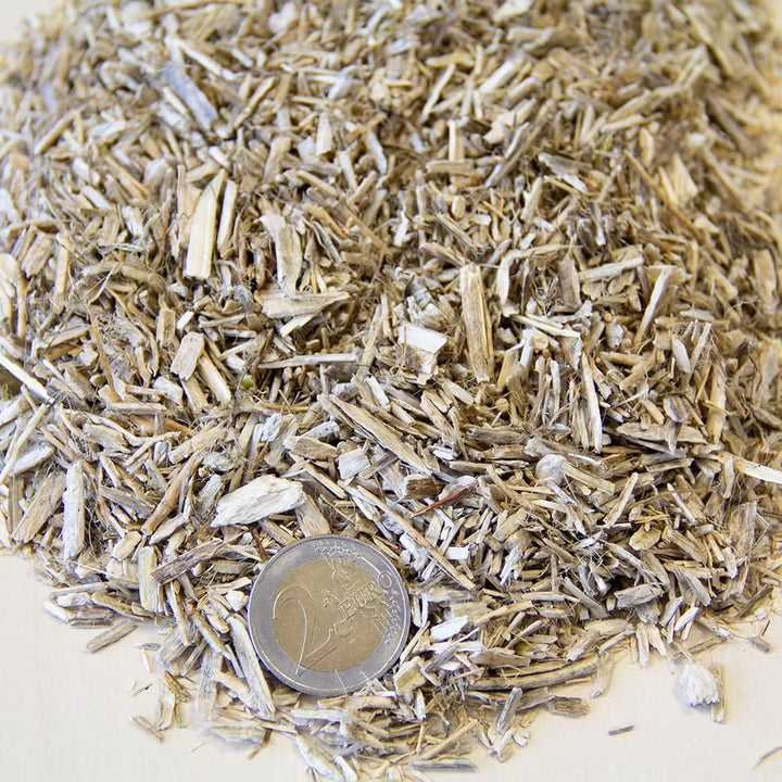 Strohmehl entstaubt 20 kg Länge: 1-2 cm geeignet für Allergiker Kleintier- und Pferde- Einstreu